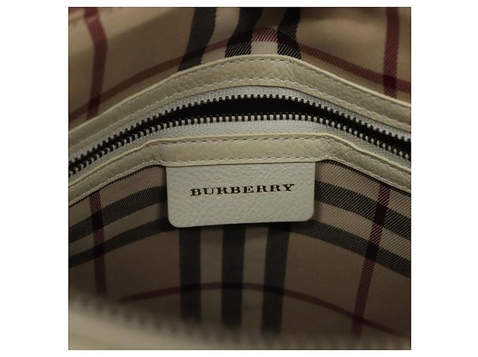 Burberry Borsa Tote in Pelle Bianca e Oro Autentica ti3413 Bianco D'oro - vista 18