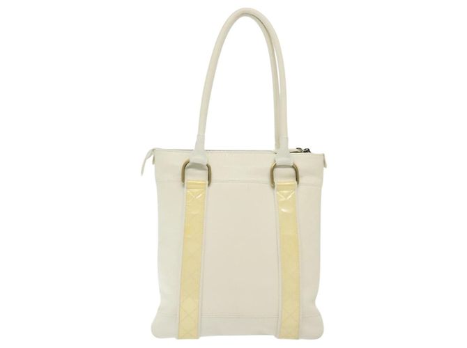 Burberry Borsa Tote in Pelle Bianca e Oro Autentica ti3413 Bianco D'oro - vista 2