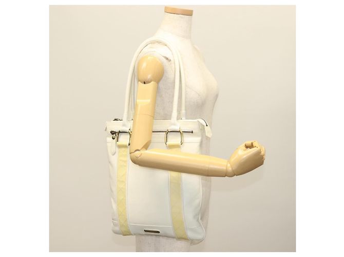 Burberry Borsa Tote in Pelle Bianca e Oro Autentica ti3413 Bianco D'oro - vista 23