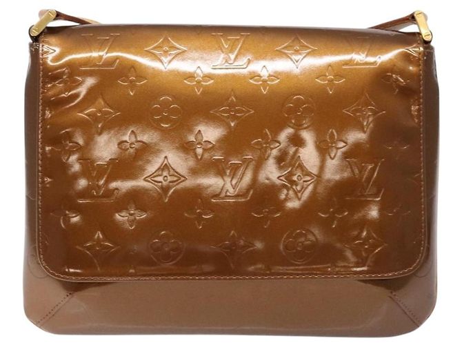 LOUIS VUITTON Bolsa Thompson Street Monogram Vernis Bronce M91124 LV Auth bs28807 - vista 13