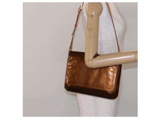 LOUIS VUITTON Bolsa Thompson Street Monogram Vernis Bronce M91124 LV Auth bs28807 - vista 23
