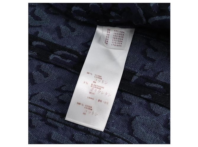 LOUIS VUITTON Camicia One Piece Denim Blu Navy LV Auth 137475M - vista 12