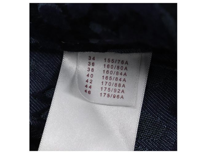 LOUIS VUITTON Camicia One Piece Denim Blu Navy LV Auth 137475M - vista 13