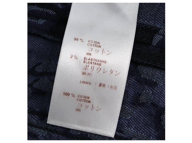 LOUIS VUITTON Camicia One Piece Denim Blu Navy LV Auth 137475M - vista 14