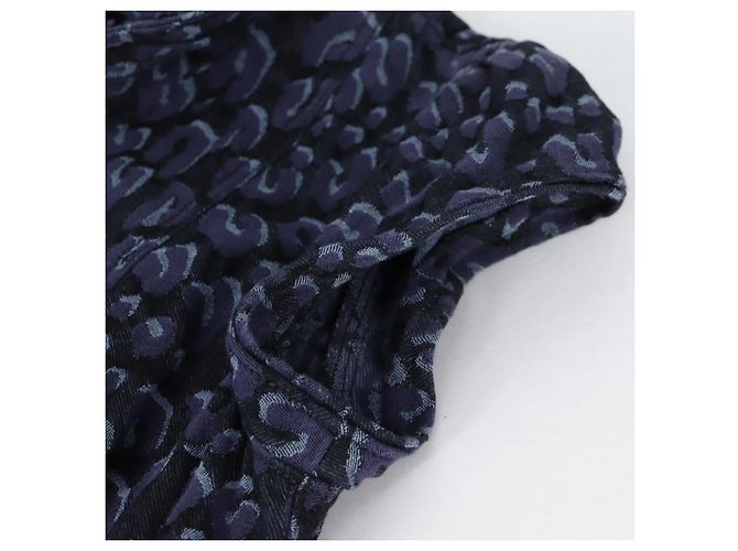 LOUIS VUITTON Camicia One Piece Denim Blu Navy LV Auth 137475M - vista 8