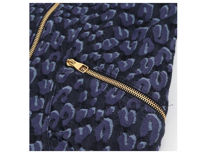 LOUIS VUITTON Camicia One Piece Denim Blu Navy LV Auth 137475M - vista 9