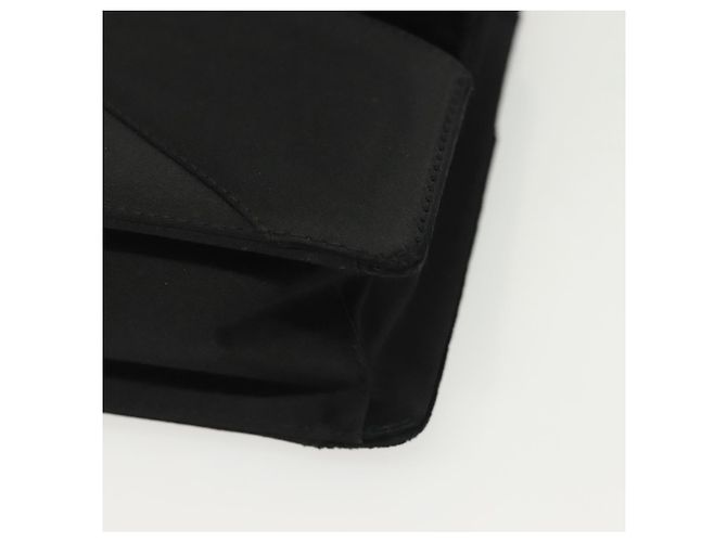 Autre Marque BOTTEGA VENETA Sac à main Velours Noir Argent Auth SW1491 Argenté - vue 16
