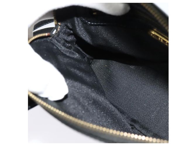 Bolso FENDI de piel charol 2way Negro Oro Auth ti3390 Dorado - vista 21