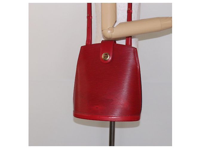 LOUIS VUITTON Borsa a Spalla Epi Cluny Rossa M52257 LV Auth gh714 Rosso - vista 22
