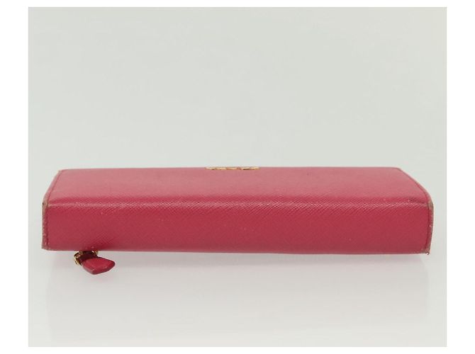 Saffiano PRADA Cartera Larga de cuero Safiano Rosa Oro Auth sw1442 Dorado - vista 6