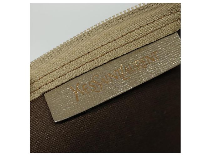 Saint Laurent Tote Bag aus Leder in Grau Auth 135196 Braun - Ansicht 12