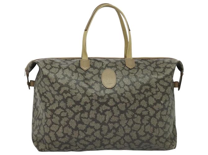 Saint Laurent Tote Bag aus Leder in Grau Auth 135196 Braun - Ansicht 13