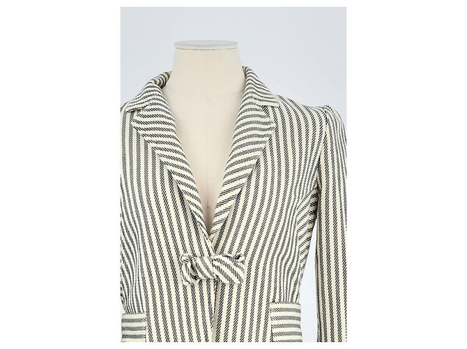 Diane Von Furstenberg Blazer de Algodão Branco - vista 2