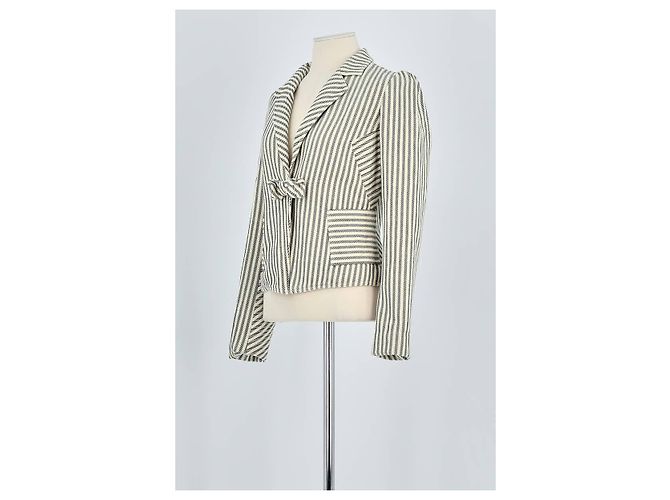 Diane Von Furstenberg Blazer de Algodão Branco - vista 4