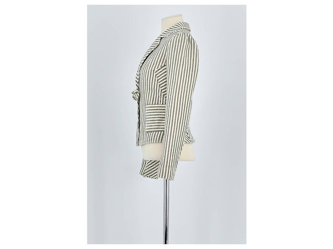 Diane Von Furstenberg Blazer de Algodão Branco - vista 5