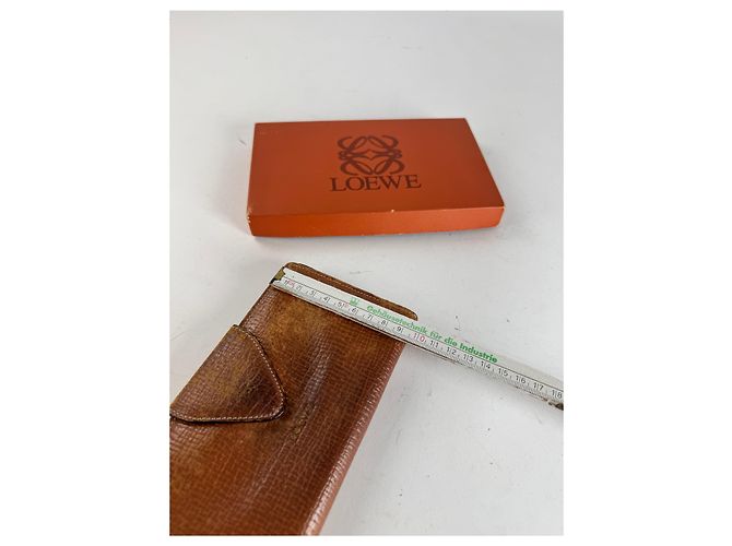 Vintage Loewe Madrid Leather Wallet Brown - view 10