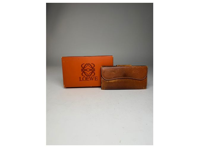 Vintage Loewe Madrid Leather Wallet Brown - view 12