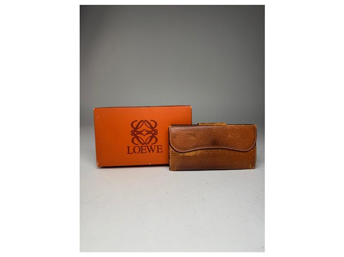 Vintage Loewe Madrid Leather Wallet Brown - view 2