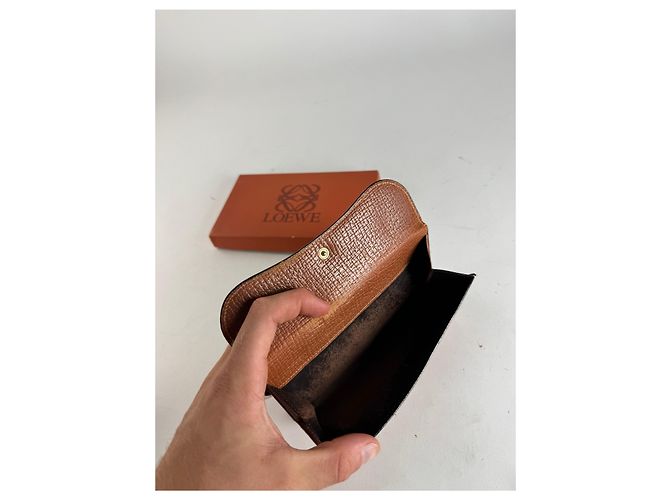 Vintage Loewe Madrid Leather Wallet Brown - view 5