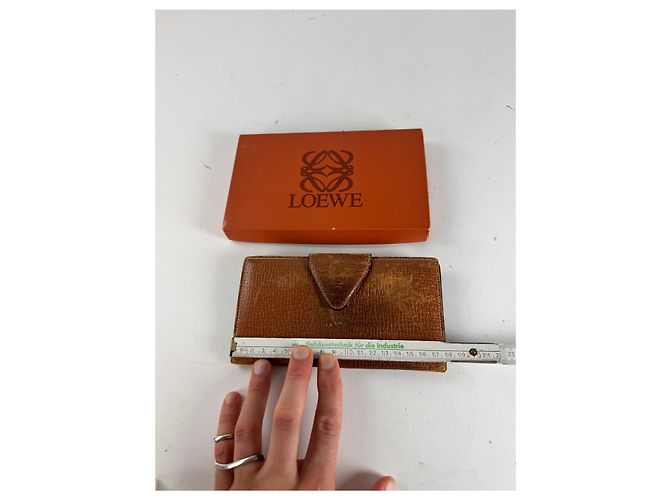 Vintage Loewe Madrid Leather Wallet Brown - view 9