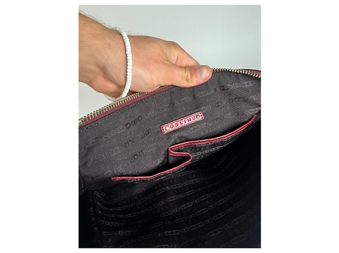 Céline Vintage Celine Polyester-Leder Tasche lila - Ansicht 5