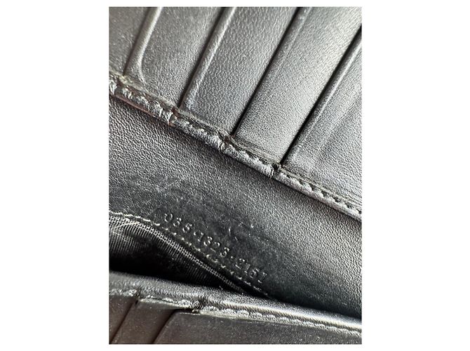 Carteira de couro monograma Gucci vintage preta Preto - vista 7