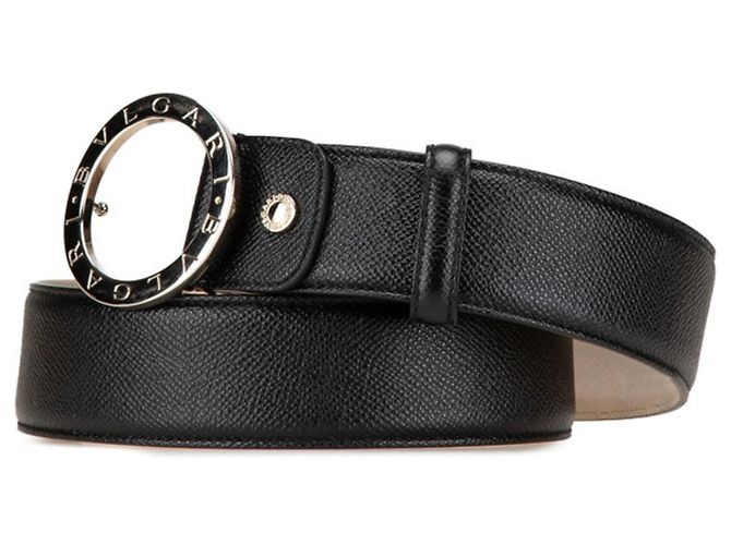 Bulgari Bvlgari B.zero1 Herren-Gürtel Schwarz Silber - Ansicht 2