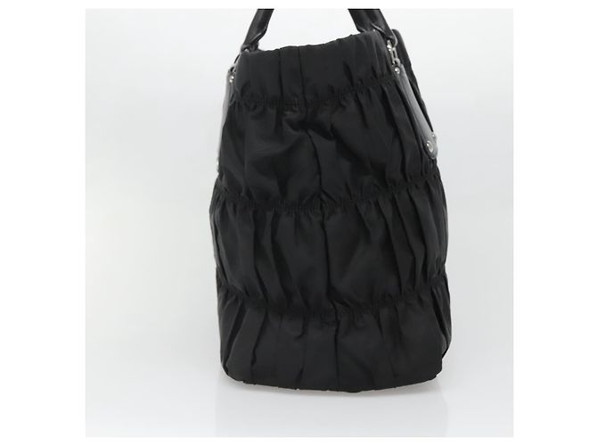Prada Gaufre Tote Tessuto Grande Nero - vista 3