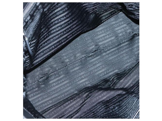 Prada Gaufre Tote Tessuto Grande Nero - vista 5