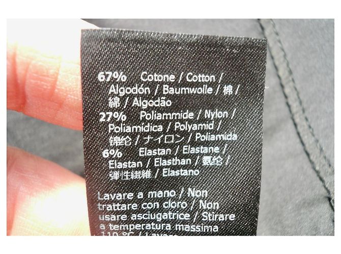PATRIZIA PEPE Vestido Ajustado de Algodón Negro con Botones a Presión T40 IT - vista 6