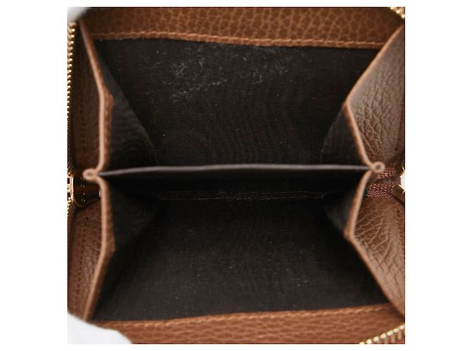 Gucci GG Canvas Reißverschluss-Bifold-Brieftasche Braun Beige - Ansicht 8