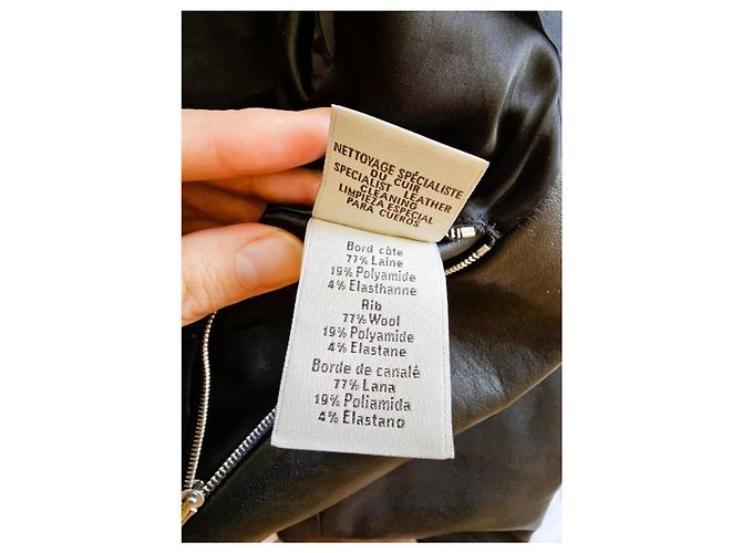 Giacca Bomber in Pelle e Pelo di Pony Hermès – Taglia 48 Nero - vista 4