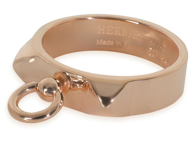 Anello Collier de Chien Piccolo Modello in Oro Rosa Hermès - vista 3