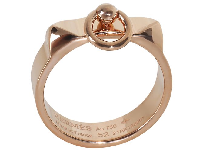 Anello Collier de Chien Piccolo Modello in Oro Rosa Hermès - vista 5