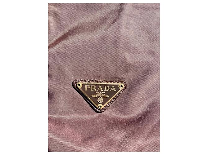 Tote Borsa Prada con catena in nylon Marrone - vista 10