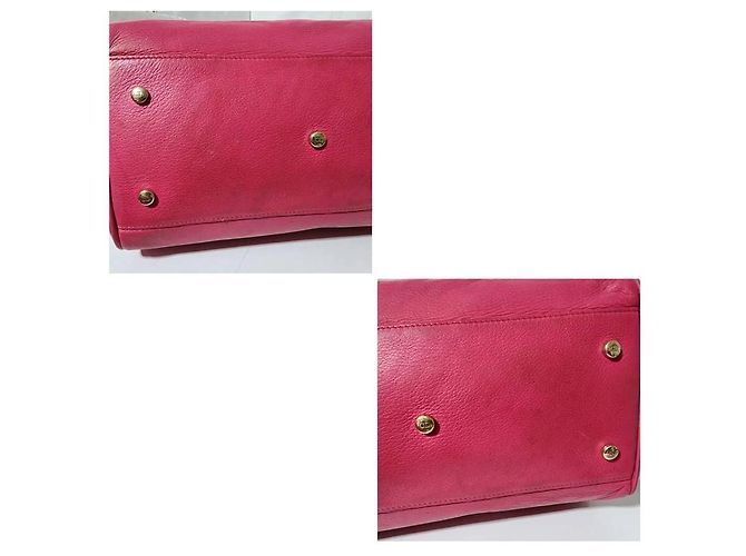 Borsa a tracolla Diorissimo in pelle Christian Dior rosa - vista 10