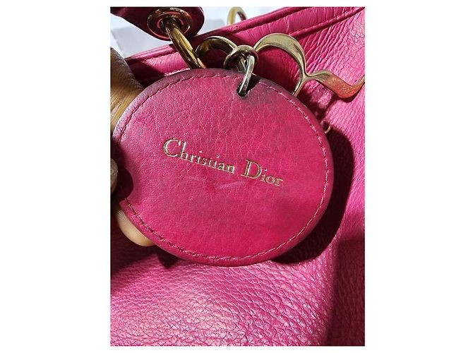Borsa a tracolla Diorissimo in pelle Christian Dior rosa - vista 16