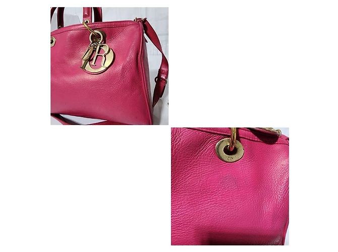 Borsa a tracolla Diorissimo in pelle Christian Dior rosa - vista 17