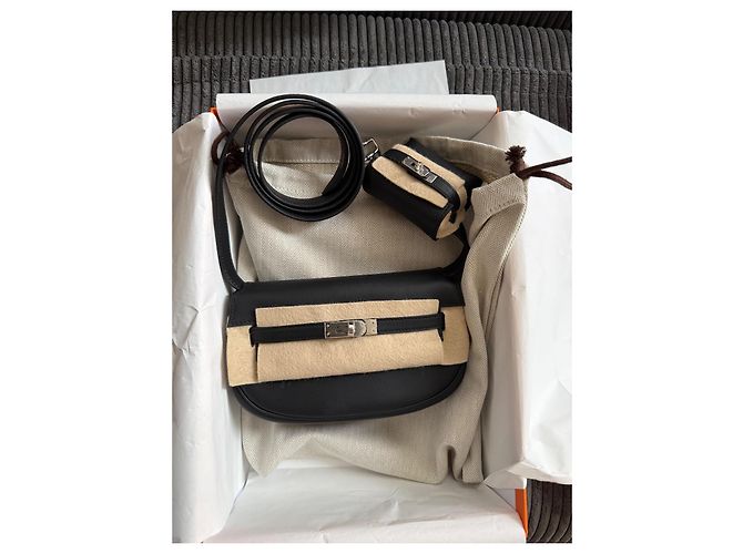 Borsa a mano Hermès Kelly Moove in pelle nera Nero - vista 2