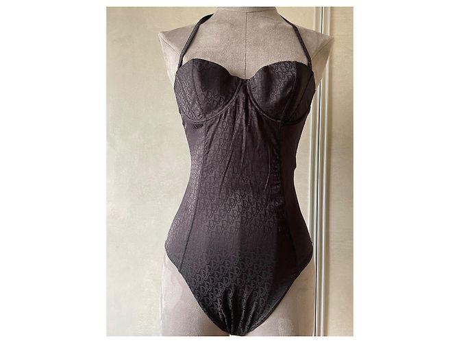 Dior Badeanzug Monogramm Oblique Trotter Schwarz - Ansicht 2