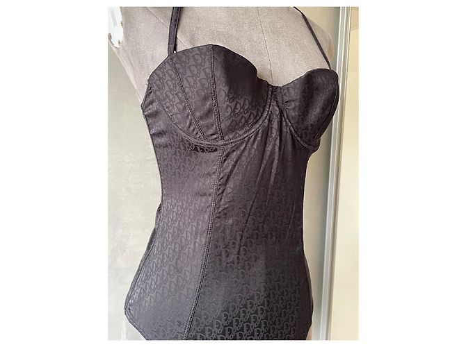 Dior Badeanzug Monogramm Oblique Trotter Schwarz - Ansicht 3