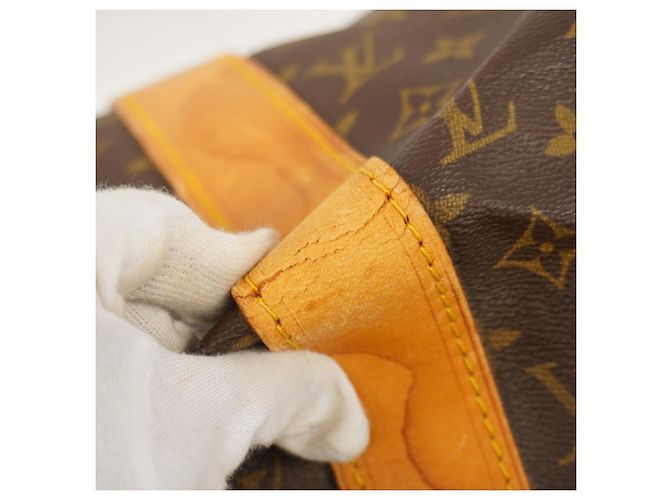 Sac Polochon Boston Monogram Louis Vuitton Marron - vue 7
