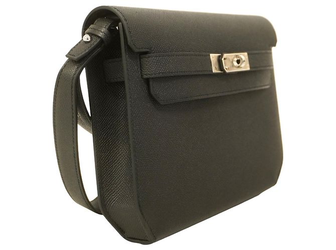 Sac à main Kelly Depeche 25 d'Hermès Noir - vue 2