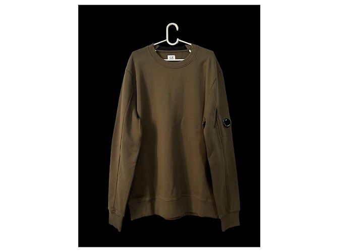CP Company Diagonal Raised Fleece Sweatshirt Grün - Ansicht 3
