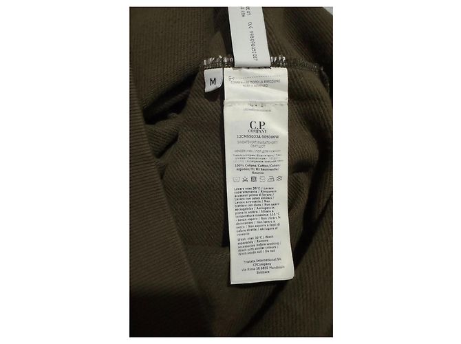 CP Company Diagonal Raised Fleece Sweatshirt Grün - Ansicht 9
