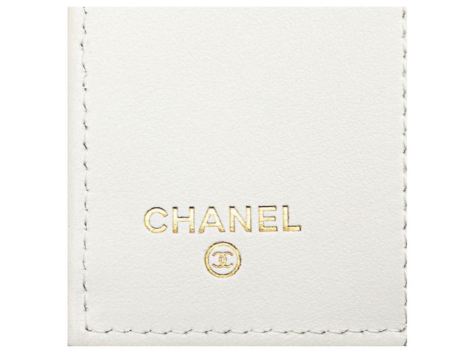 Cartera tri-fold Matelassé Chanel Blanco - vista 10