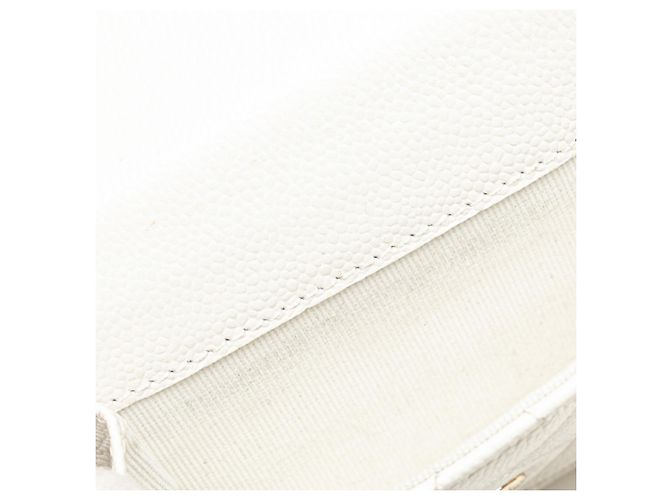 Cartera tri-fold Matelassé Chanel Blanco - vista 7