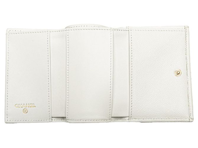 Cartera tri-fold Matelassé Chanel Blanco - vista 9