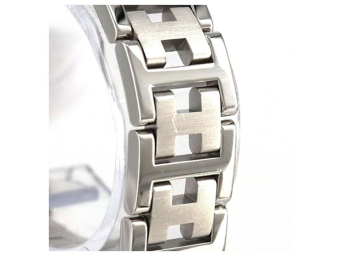 Reloj de cuarzo de acero inoxidable Hermès Clipper CL4.210 - vista 5