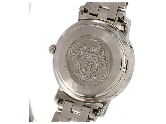 Reloj de cuarzo de acero inoxidable Hermès Clipper CL4.210 - vista 7